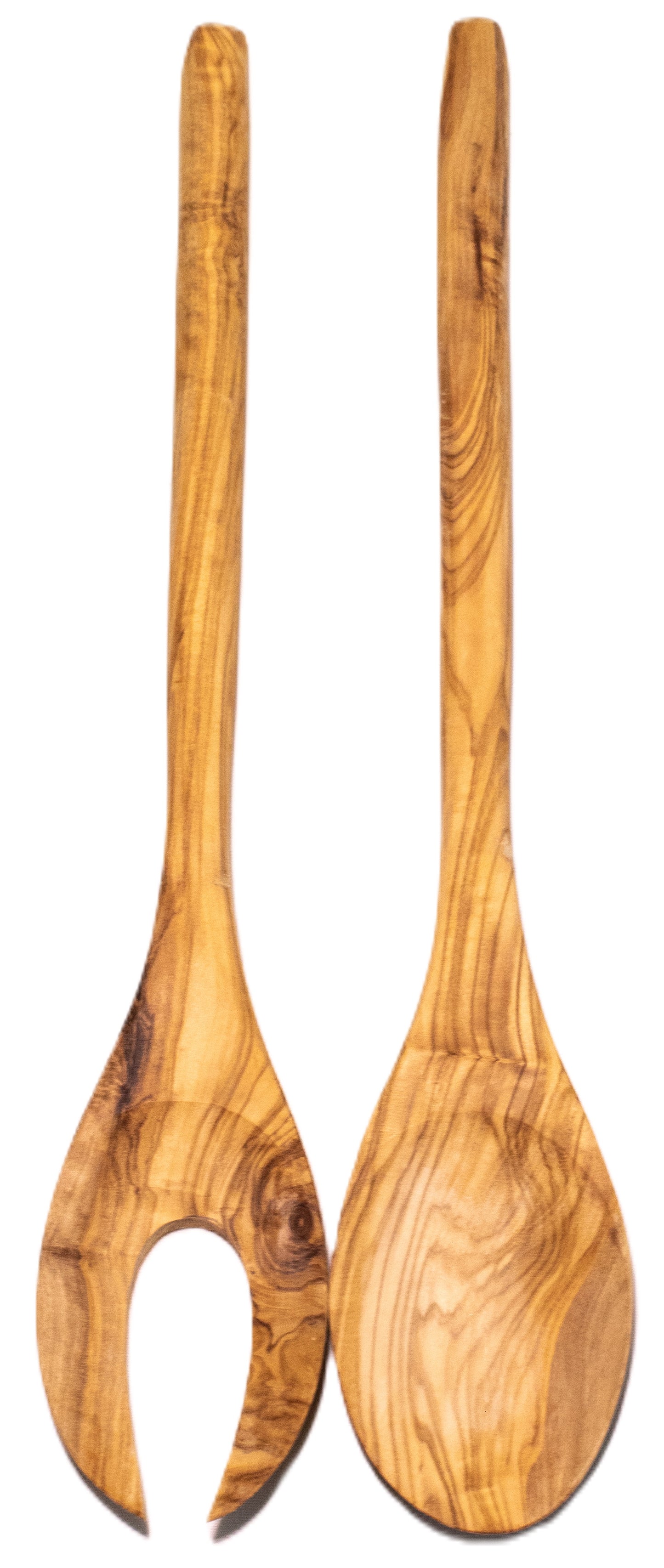 Klassisk salatbestik i Oliventræ