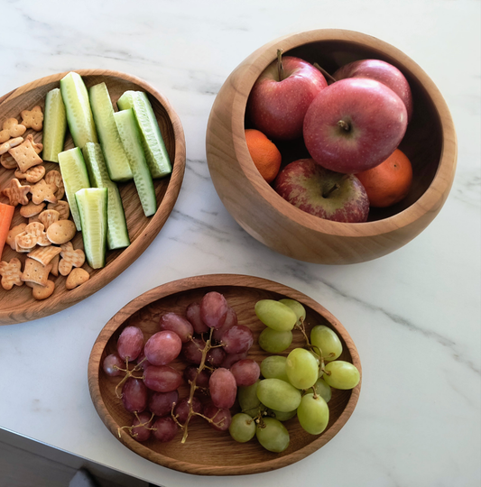 Træfad i egetræ (lille)