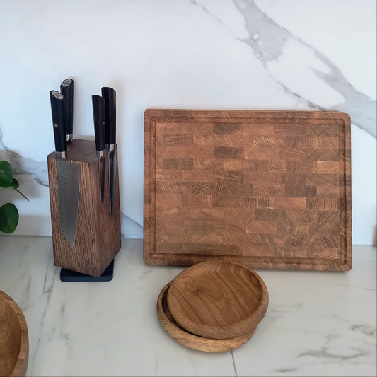 Stort skærebræt i eg