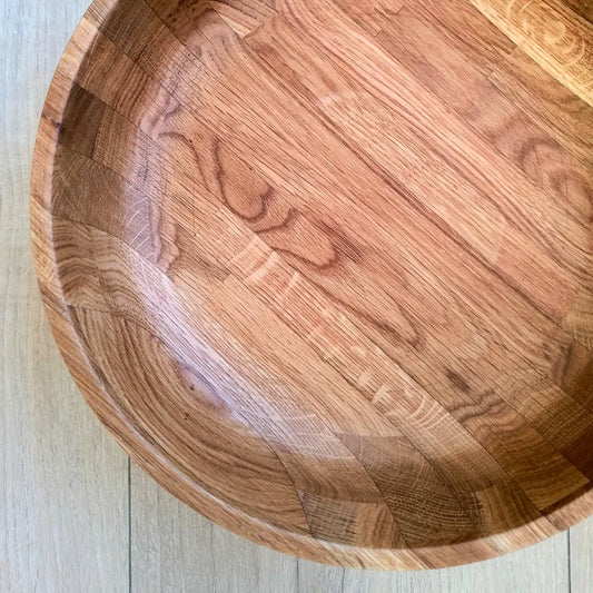 Stor træskål i egetræ | XL