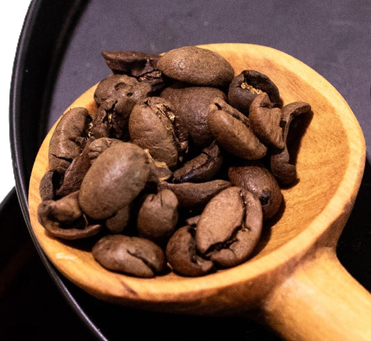 Kaffeske i oliventræ